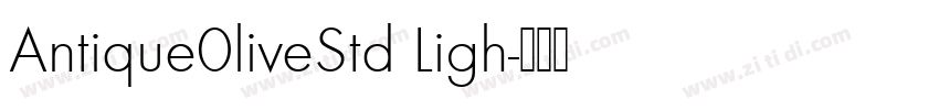 Antique0liveStd Ligh字体转换